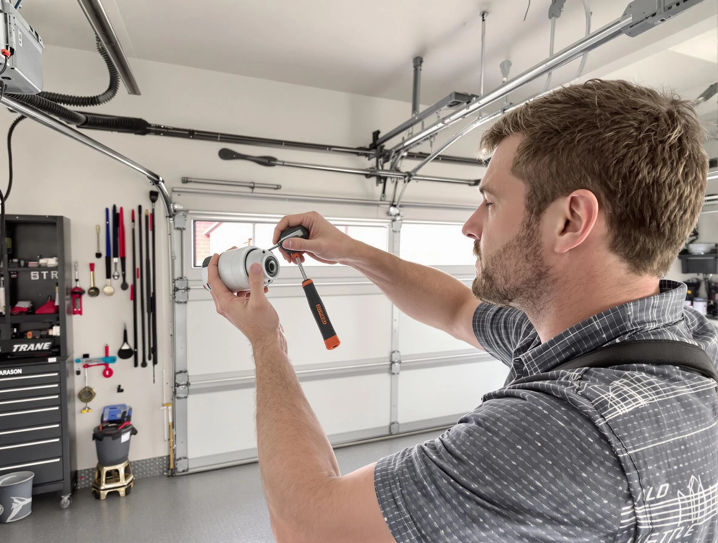 Garage door opener repair service by Bonanza Garage Door Repair in Bonanza