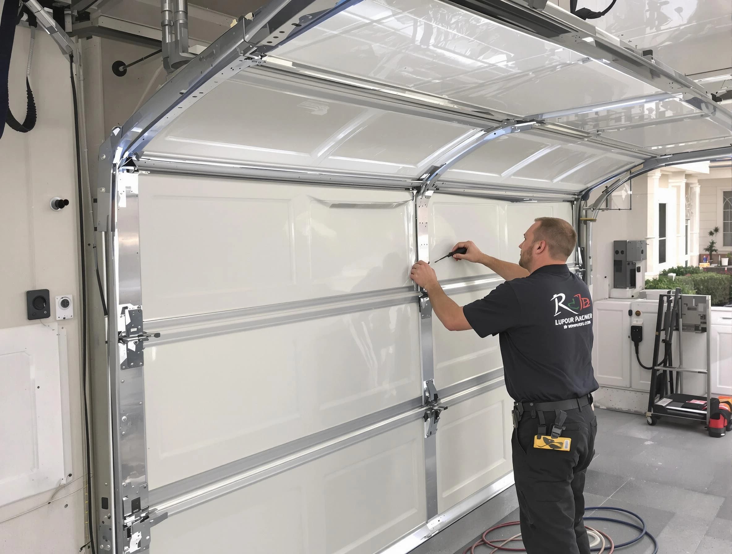 Bonanza Garage Door Repair professional performing panel repair in Bonanza