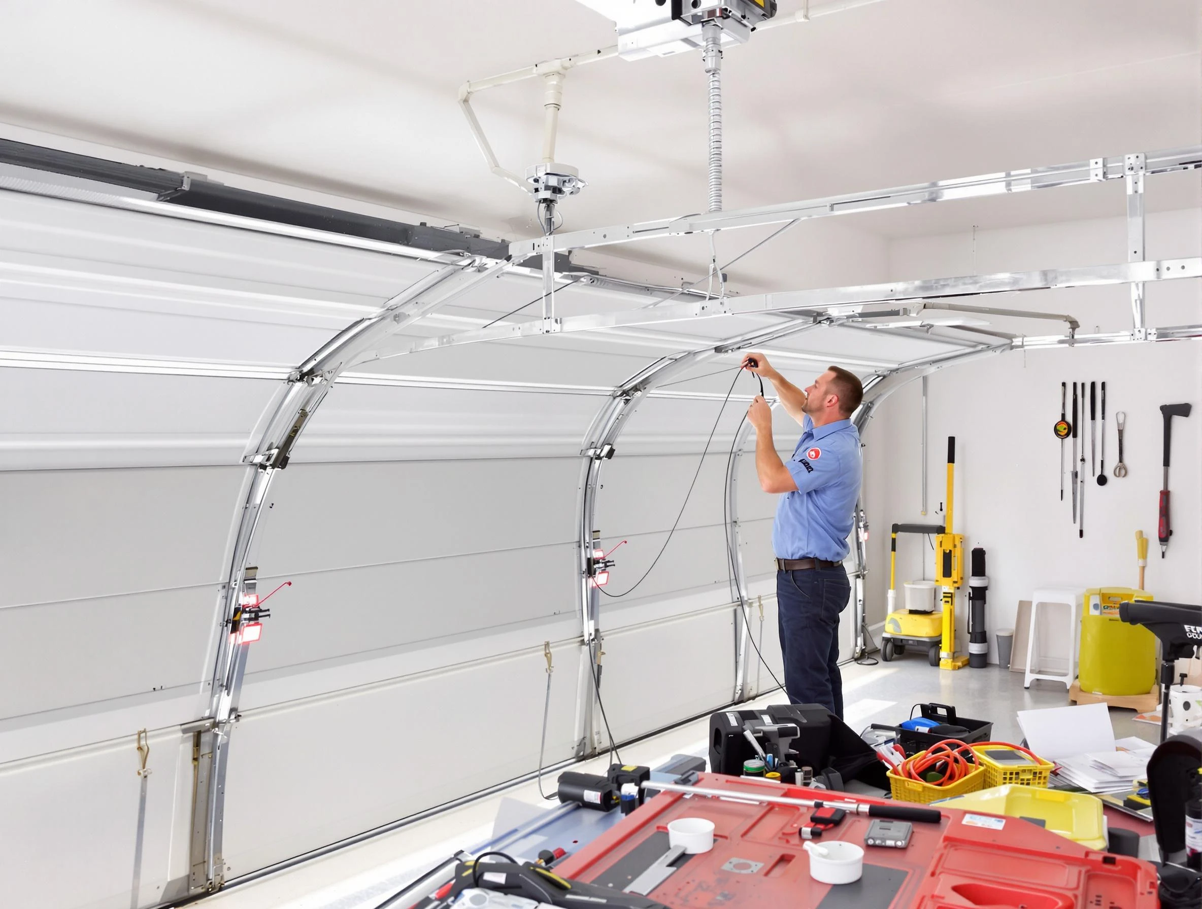 Garage door cable repair service by Bonanza Garage Door Repair in Bonanza