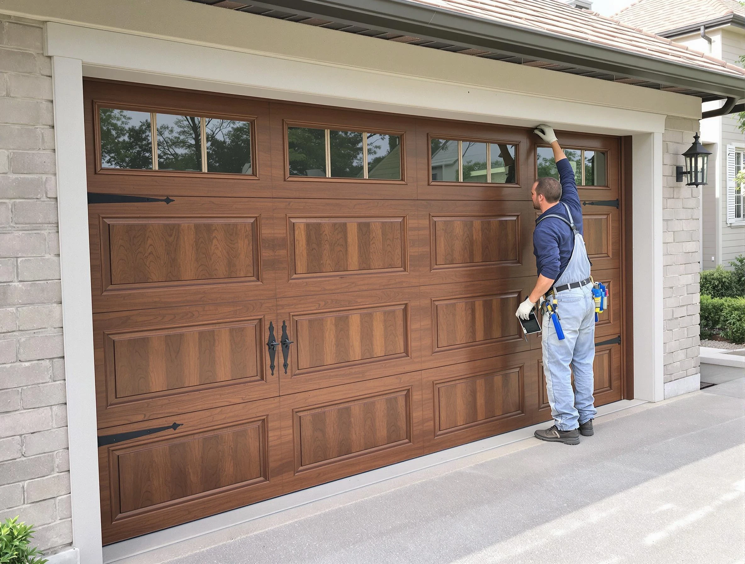 Custom garage door showcase by Bonanza Garage Door Repair in Bonanza