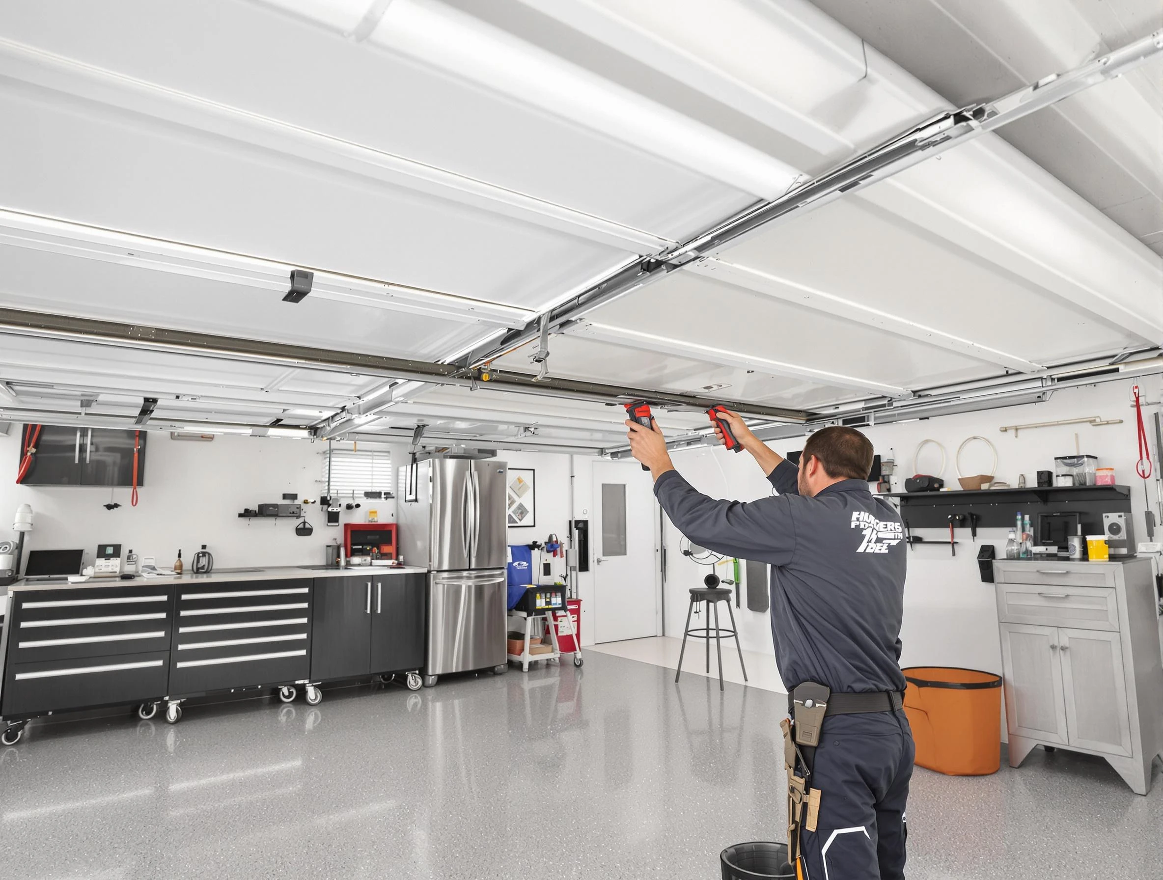 Overhead garage door repair service by Bonanza Garage Door Repair in Bonanza